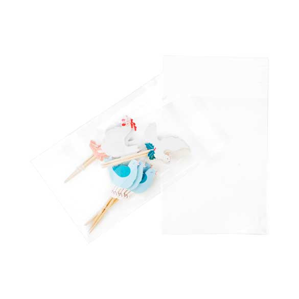 Plastic Bags 8x11cm Transparent Peel and Seal (100 pieces) [B34C]