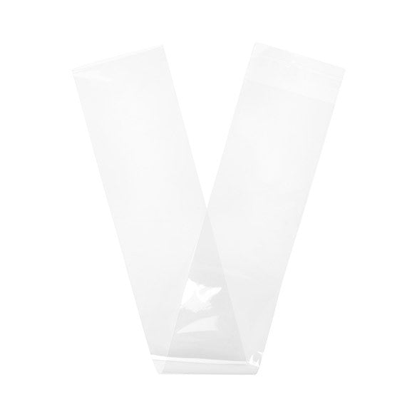 Plastic Bags 10.8x74cm Transparent Peel and Seal (100 pieces) [B429]