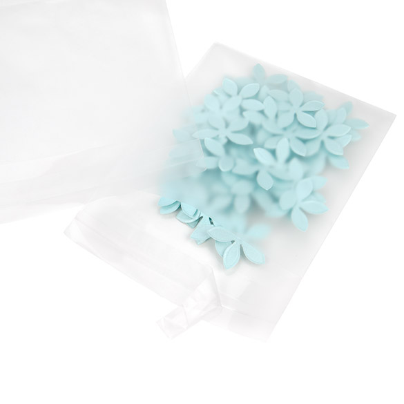 Frosted Plastic Bags 10,2x10,2 cm Peal and Seal (100 pieces) [B44F]