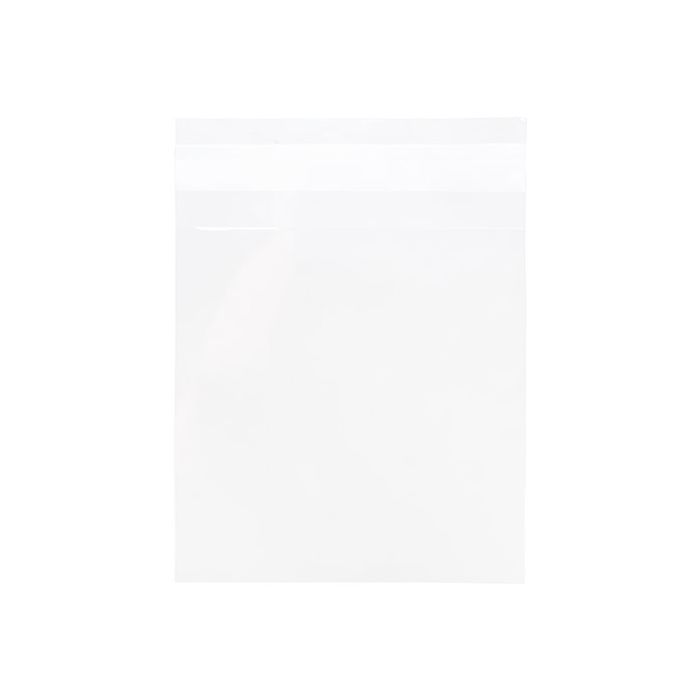 Plastic Bags 11.9x11.7cm Transparent Peel and Seal (100 pieces) [B44M]