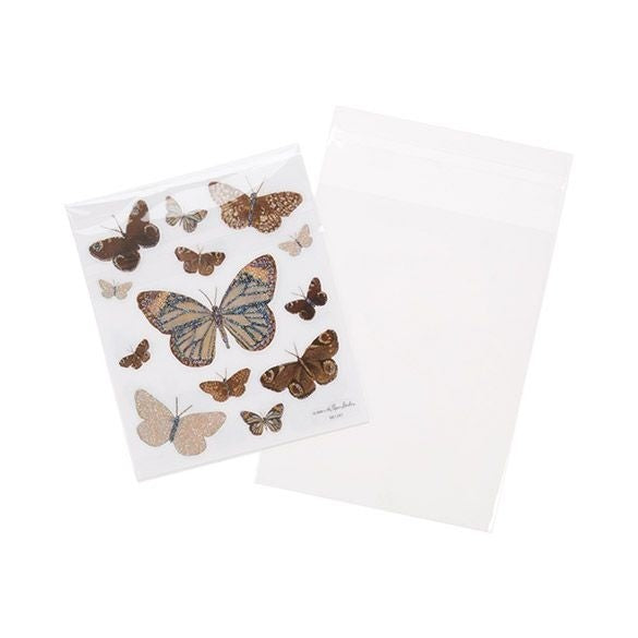 Plastic Bags 10.8x13.7cm Transparent Peel and Seal (100 pieces) [B4B2]