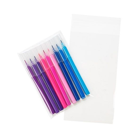 Plastic Bags 10.6x19.1cm Transparent Peel and Seal (100 pieces) [B4X7]