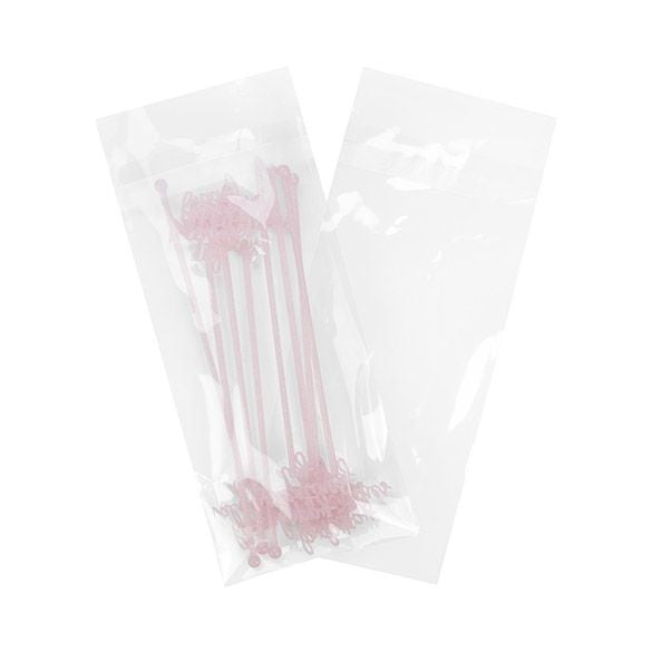 Self Seal Bags 122x254mm, Clear Plastic and Reclosable (100 pcs) [B4X9XPC]