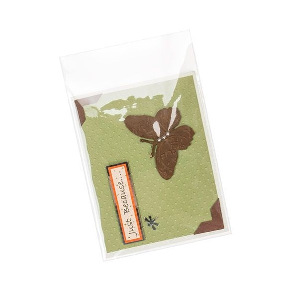 Plastic Bags 11.5x14.5cm Transparent Peel and Seal (100 pieces) [B54PC]