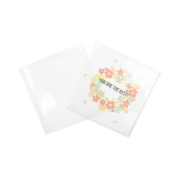 Plastic Bags 14.5x14.6cm Transparent (100 pieces) [B55XLNF]