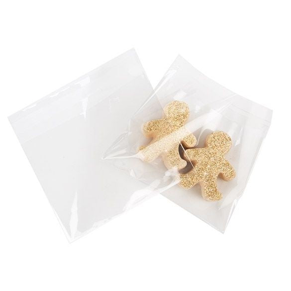 Plastic Bags 16.4x11.8cm Transparent Peel and Seal (100 pieces) [B56S]