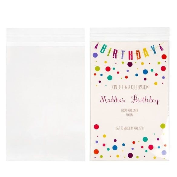 Plastic Bags 14.4x20.8cm Crystal Clear (100 pieces) [B5H8]