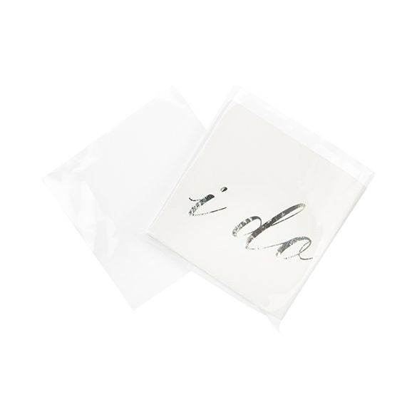 Plastic Bags 13.8x13.5cm Transparent (100 pieces) [B5X5NF]