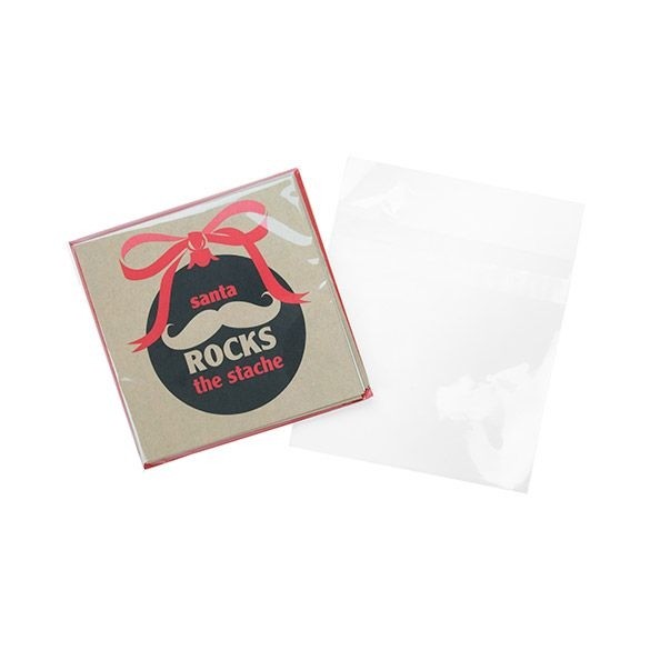 Plastic Bags 13.8x13.5cm Transparent Peel and Seal (100 pieces) [B5X5PC]