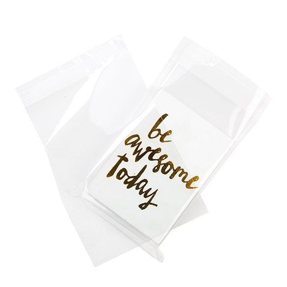 Plastic Bags 17.3x25.4cm Transparent Peel and Seal (100 pieces) [B610]