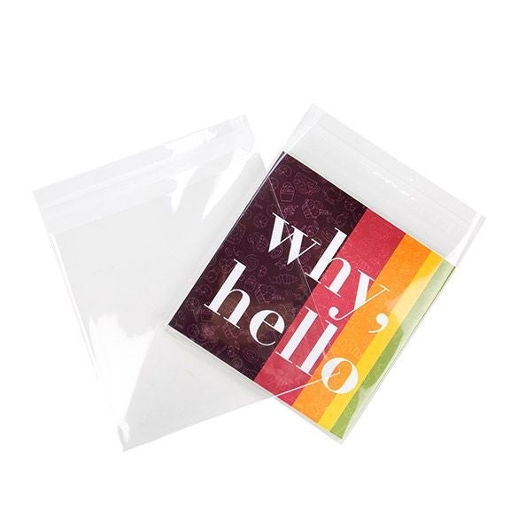 Plastic Bags 17x16.7cm Transparent Peel and Seal (100 pieces) [B6X6M]