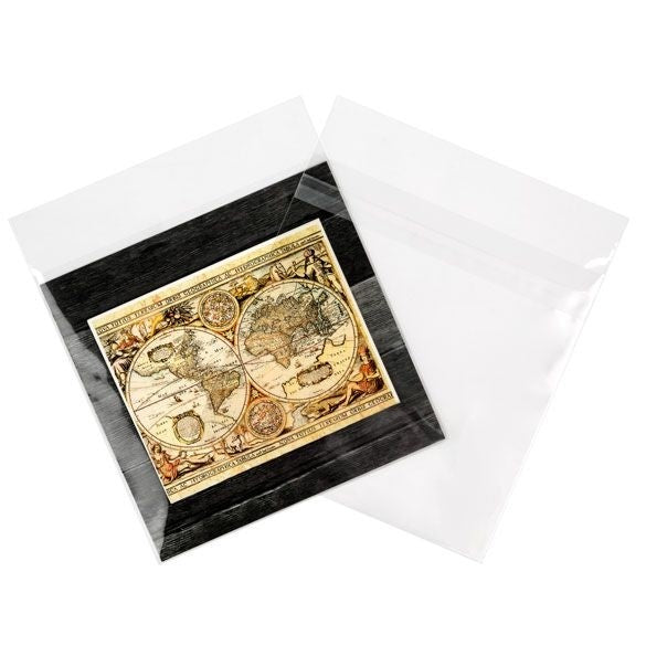 Plastic Bags 17.6x17.3cm Transparent Peel and Seal (100 pieces) [B6X6XPC]