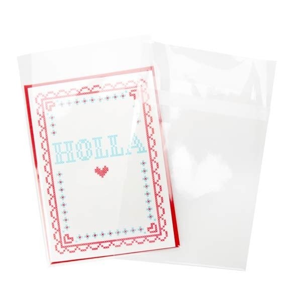 Plastic Bags 13.8x19.1cm Transparent Peel and Seal (100 pieces) [B57PC]