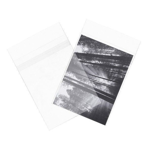 Plastic Bags 13.8x18.4cm Transparent Peel and Seal (100 pieces) [B75PC]