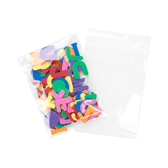 Plastic Bags 13.3x18.1cm Transparent Peel and Seal (100 pieces) [B75SPC]