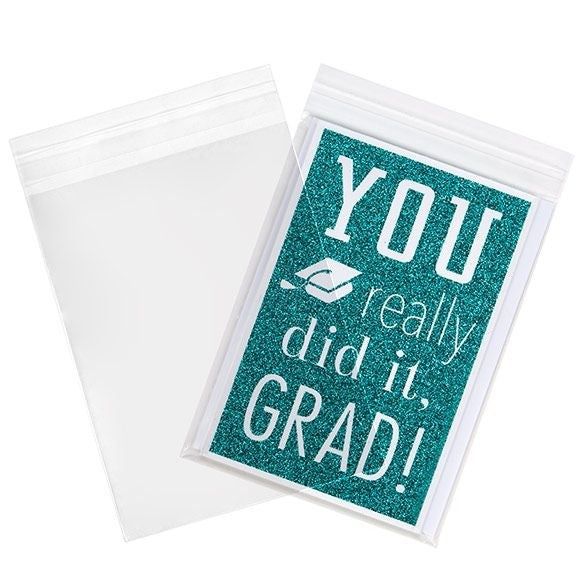 Plastic Bags 13.8x18.4cm Transparent Peel and Seal (100 pieces) [B75W]