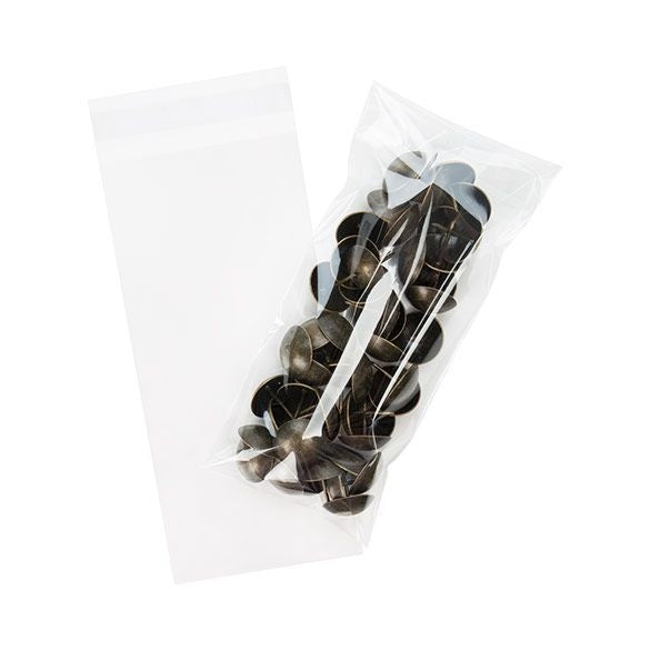 Plastic Bags 9.6x21cm Transparent Peel and Seal (100 pieces) [B83]