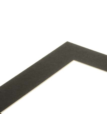 Mount Board Black 19.1x29.2cm Window - Outer size 30.5x40.6cm Conservation Quality (25 pieces) [MS30040]