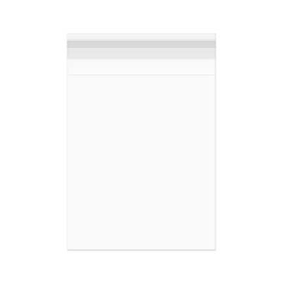Plastic Bags 19.5x28.6cm Transparent Peel and Seal (100 pieces) [B7X11]