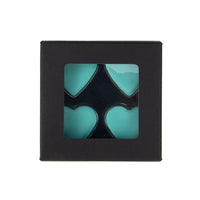 Black Kraft Artisan Candy Box Set, Heart Insert 7x2.1x6.8 cm
