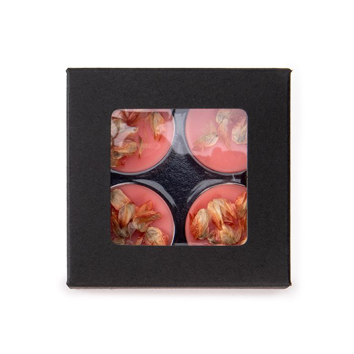 Black Kraft Artisan Candy Box Set, Round Insert 7x2.1x6.8 cm (25 pieces) [CNDYR276B]