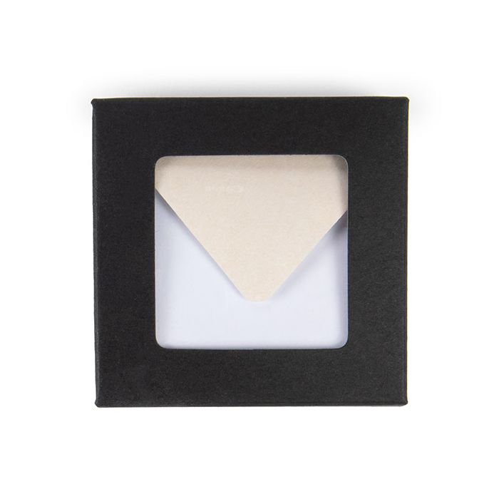 Black Gift Boxes Window Box w/ attached window 7x2.1x6.8 cm (25 pieces) [WKRGB319]