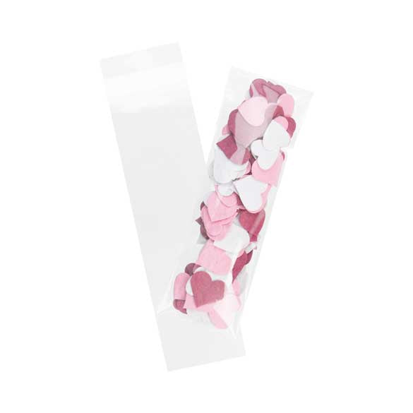 Plastic Bags 5.5x18cm Transparent Peel and Seal (100 pieces) [BM4]