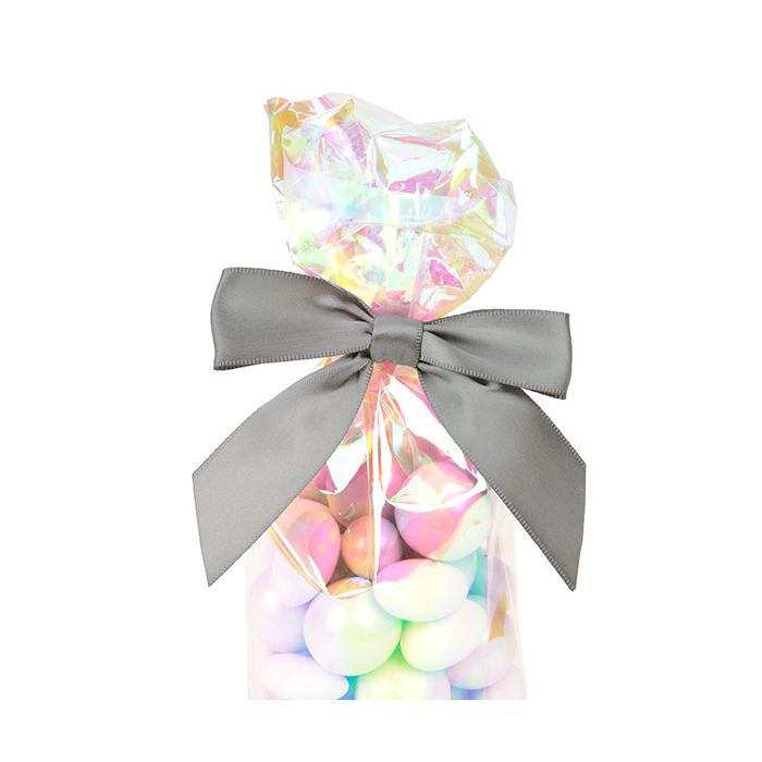 Bows Pre-tied 8,9 cm Grey (25 pieces) [BOWGY]