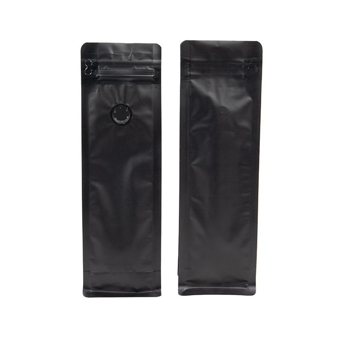 Blockbottom Coffee Bag Matte Black 7,9x6x26cm (50 Pieces) [BBC1MB]