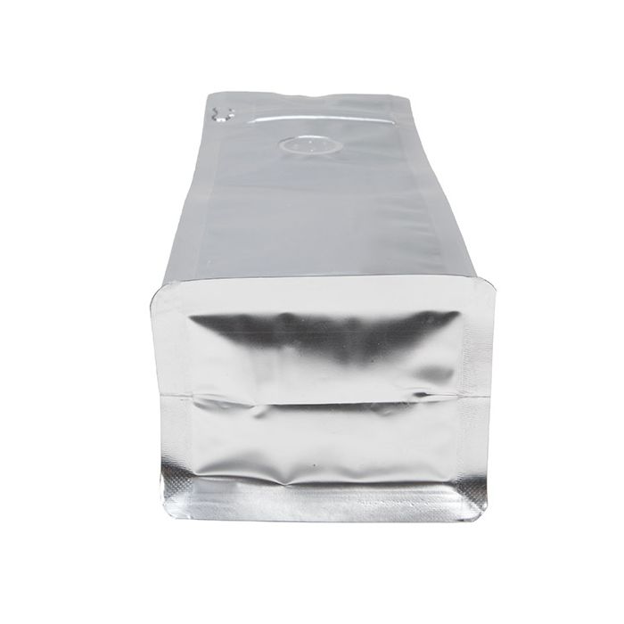 Blockbottom Coffee Bag Silver 7,9x6x26cm (50 Pieces) [BBC1S]