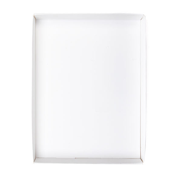 Kraft Gift Boxes White 11.4x1.6x15.2cm (25 pieces) [WH3]