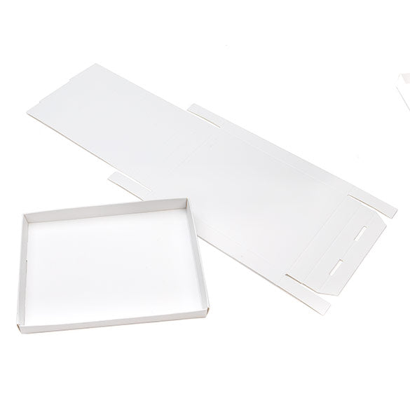 Kraft Gift Boxes White 11.4x1.6x15.2cm (25 pieces) [WH3]