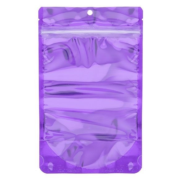 Stand Up Pouches Transparent/Violet 13x7.9x20.6cm | 113 grams (100 pieces) [ZBGB3VL]