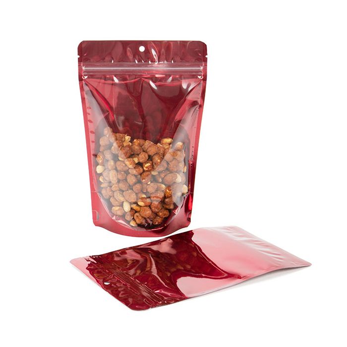 Stand Up Pouches Red 14,9x8,9x23,2cm With Hanghole (100 Pieces) [ZBGB7RD]