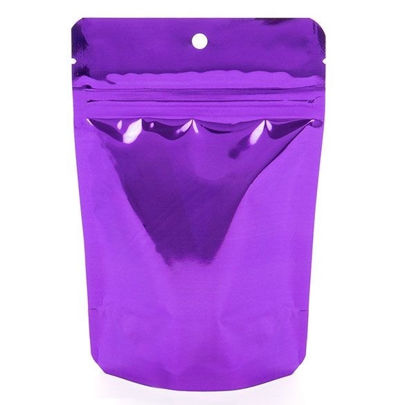Stand Up Pouches Transparent/Violet 10.2x6x15.2cm | 57 grams (100 pieces) [ZBGB2VL]