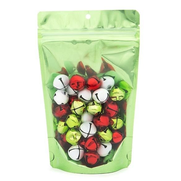 Stand Up Pouches Transparent/Green 13x7.9x20.6cm | 57 grams (100 pieces) [ZBGB3GR]