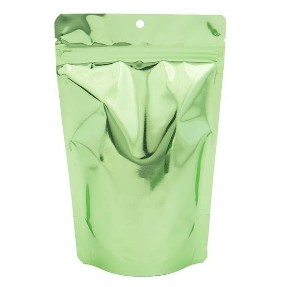Stand Up Pouches Transparent/Green 13x7.9x20.6cm | 57 grams (100 pieces) [ZBGB3GR]