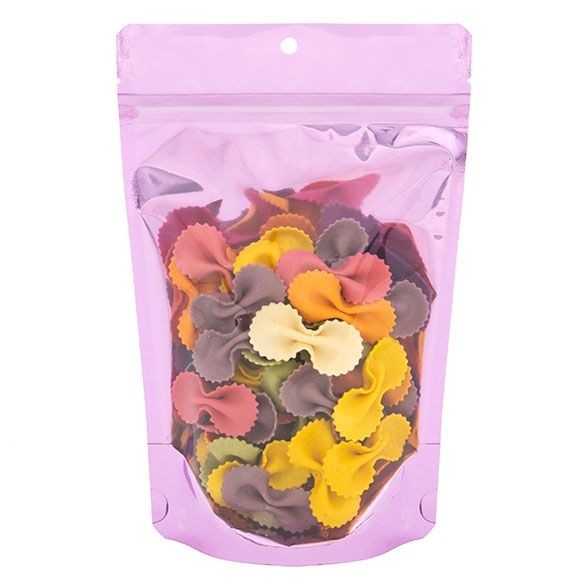 Stand Up Pouches Transparent/Pink 13x7.9x20.6cm | 113 grams (100 pieces) [ZBGB3PK]