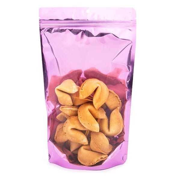 Stand Up Pouches Transparent/Pink 17.1x8.9x28.6cm | 340 grams (100 pieces) [ZBGB4PK]