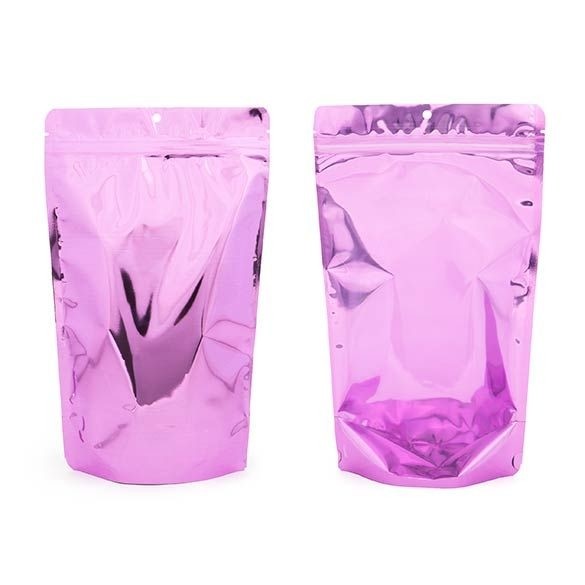 Stand Up Pouches Transparent/Pink 17.1x8.9x28.6cm | 340 grams (100 pieces) [ZBGB4PK]