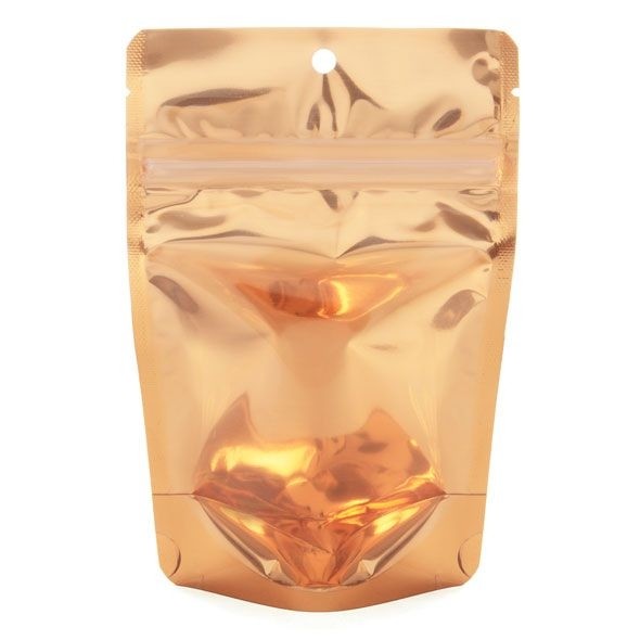 Stand Up Pouches Transparent/Orange 10.2x6x15.2cm | 57 grams (100 pieces) [ZBGB2PC]