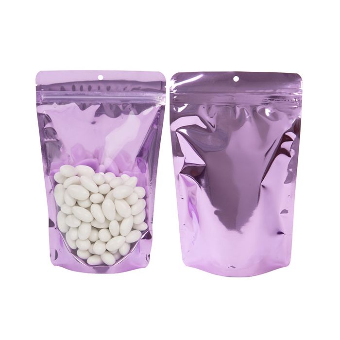 Stand Up Pouches Purple 14,9x8,9x23,2cm With Hanghole (100 Pieces) [ZBGB7LV]