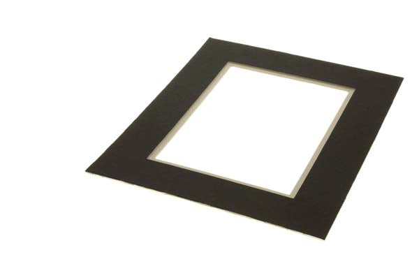 Mount Board Double thick Black/White 27.9x35.6cm with 19.4x24.5cm Window (10 pieces) [MD20158]