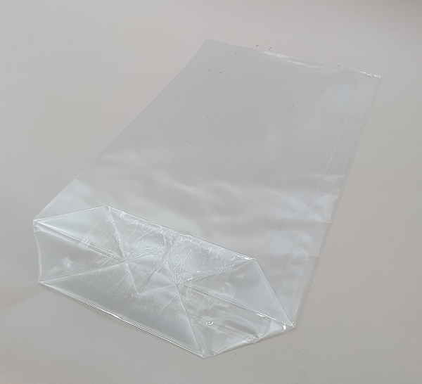 Cross Bottom Bags Clear 180x72x300mm