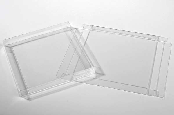 Plastic Gift Boxes 14.9x1.6x14.9cm Crystal Clear (25 pieces) [FB190]