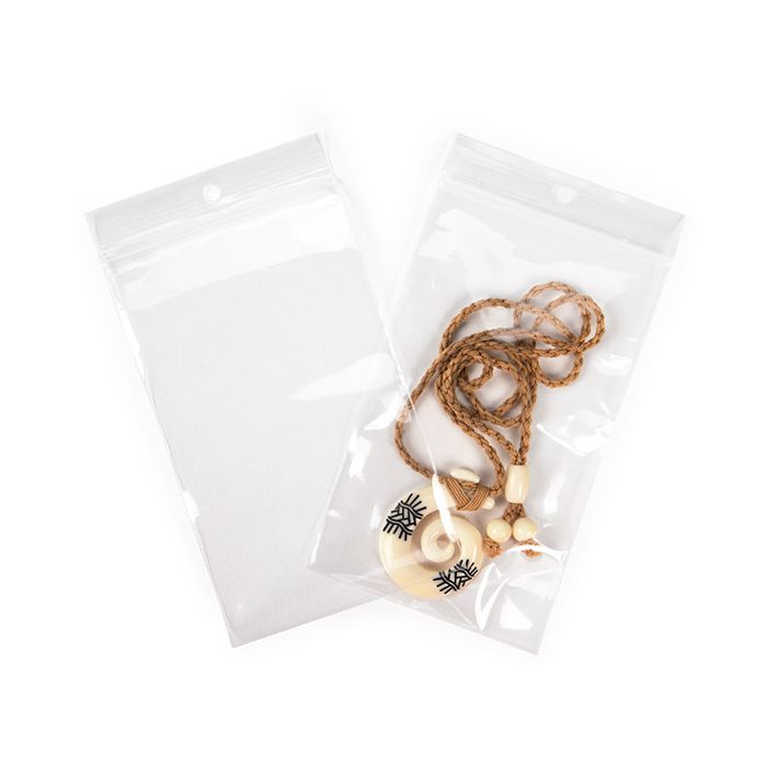 Grip Seal Bags with Hang hole 7,6x12,7 cm (100 pieces) [CEZR35]