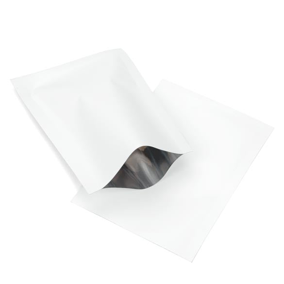 Plastic Bags White 6.5x9cm Tamper-proof Heat sealable (100 pieces) [CRB1W]