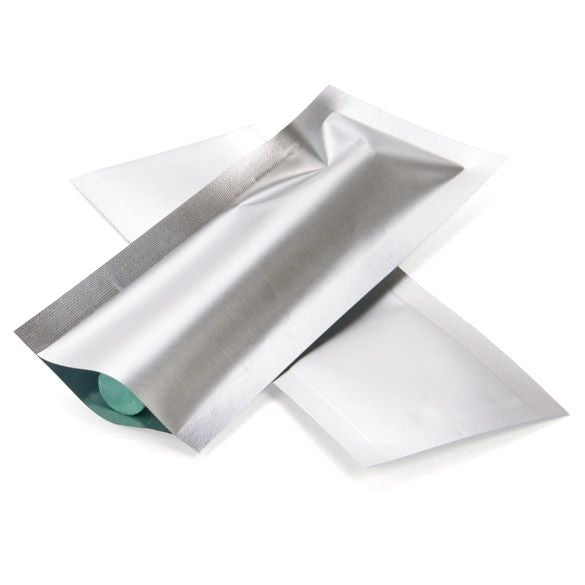 Plastic Bags Matt Silver 3.8x10.2cm Tamper-proof Heat sealable