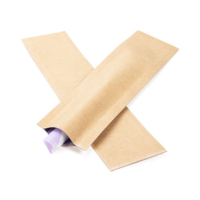 Kraft Single Use Child Resistant Bags 4 x 15 cm (100 Pieces) [CRB6K]