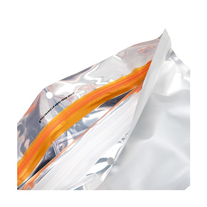 Child Resistant Pouch Bags Matte Silver 22,9x6,2x15,2cm (100 Pieces) [CRP96MS]